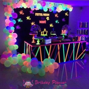 Glow party theme